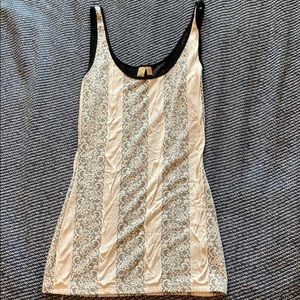 BKE white lace tank